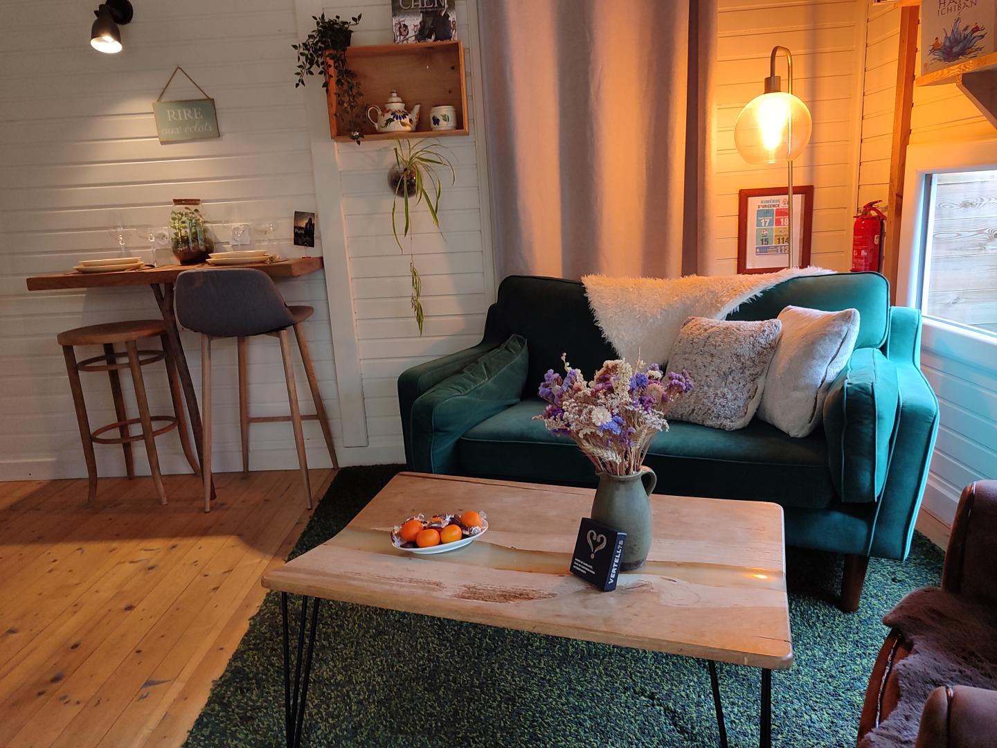 Intérieur du chalet près de Caen
