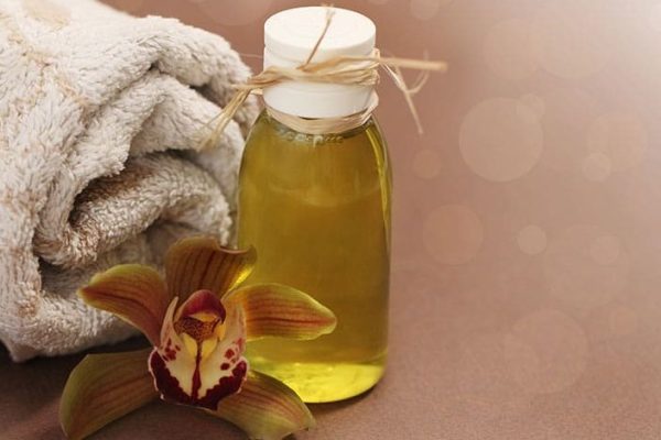 huile de massage bio à l'abricot